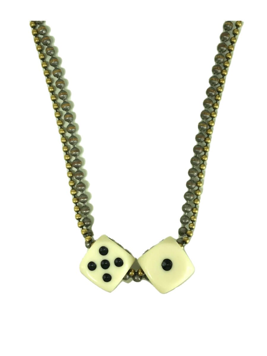 Pre-owned Maison Margiela Dice Necklace In White