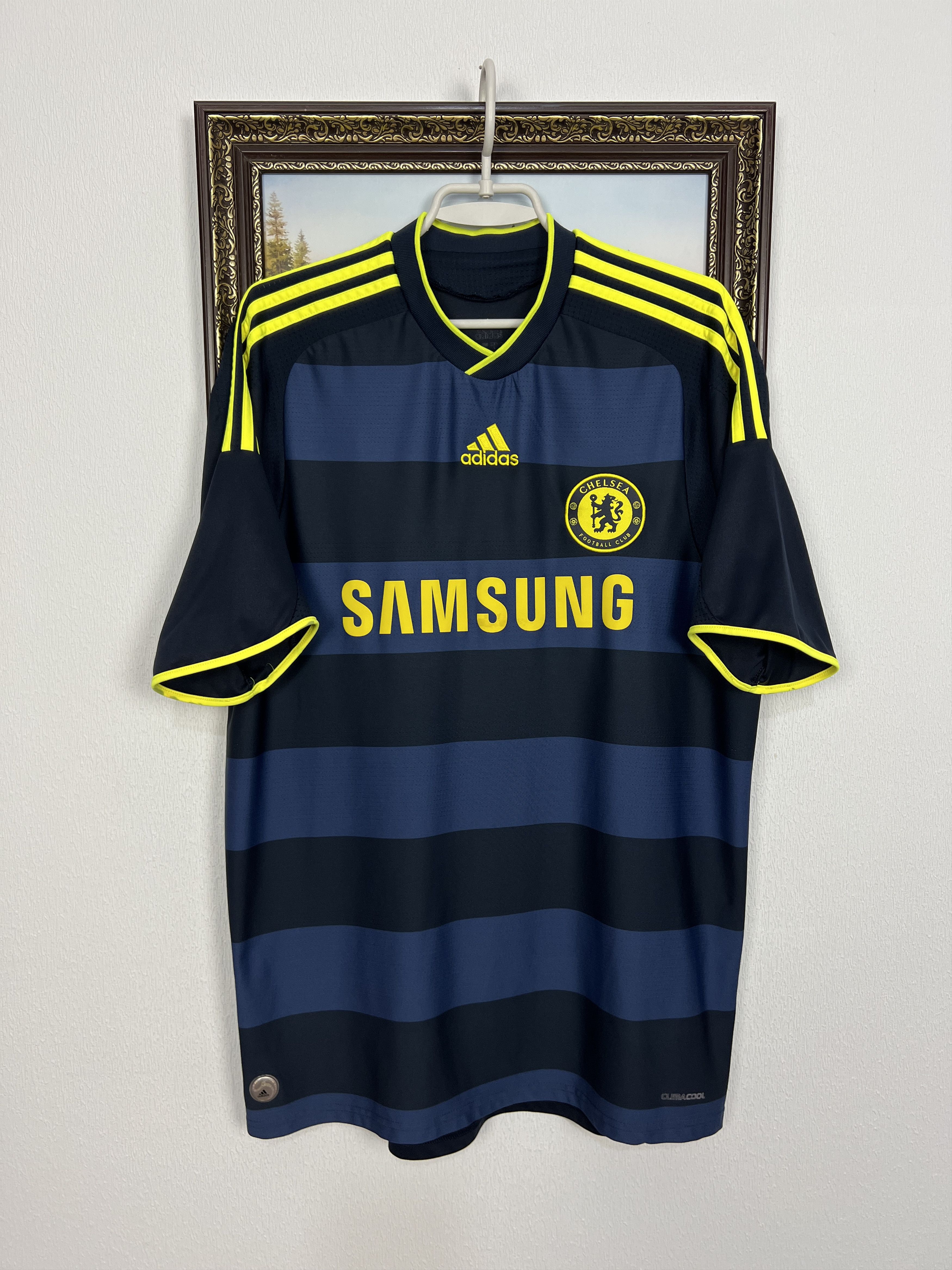 Adidas Chelsea Away football shirt 2009 Soccer Jersey Trikot Rare Size US L / EU 52-54 / 3 - 1 Thumbnail