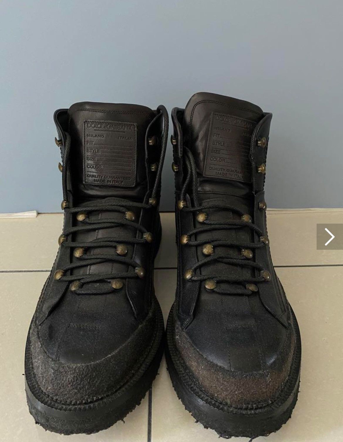 Dolce & Gabbana Dolce & Gabbana Combat Boots Size US 9 / EU 42 - 1 Thumbnail