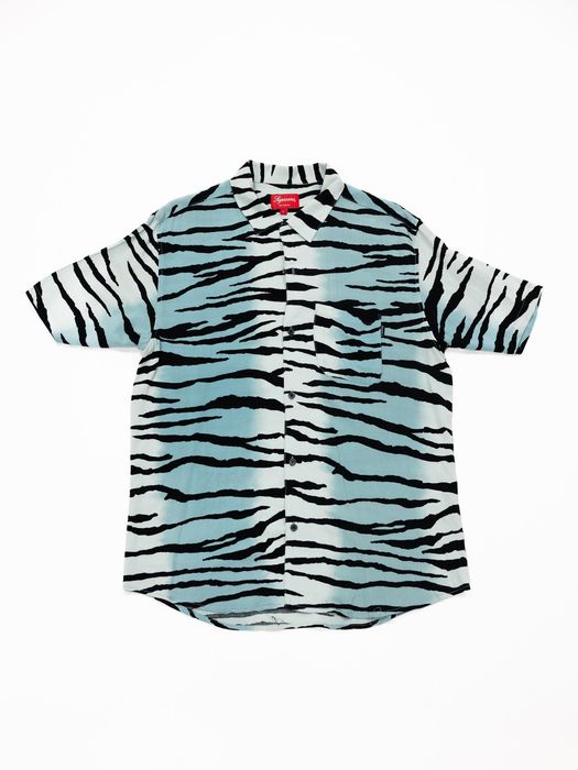 Supreme Supreme SS18 Tiger Stripe Rayon Button Up Shirt | Grailed