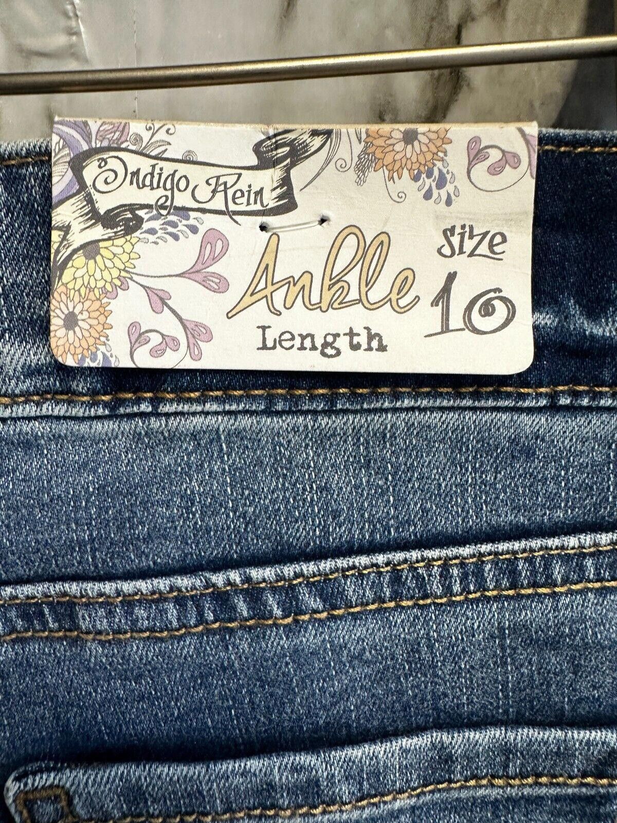 Designer Indigo Rein Ankle Length Denim Blue Jegging Girl size 10 Size 24" / US 00 / IT 34 - 5 Thumbnail