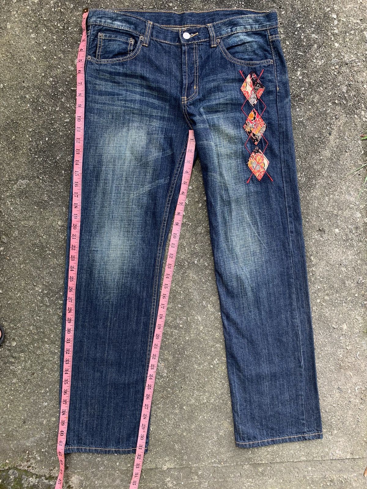 Takeo Kikuchi Vintage Takeo Kikuchi Patchwork Denim Jeans Pants Size US 35 - 13 Thumbnail