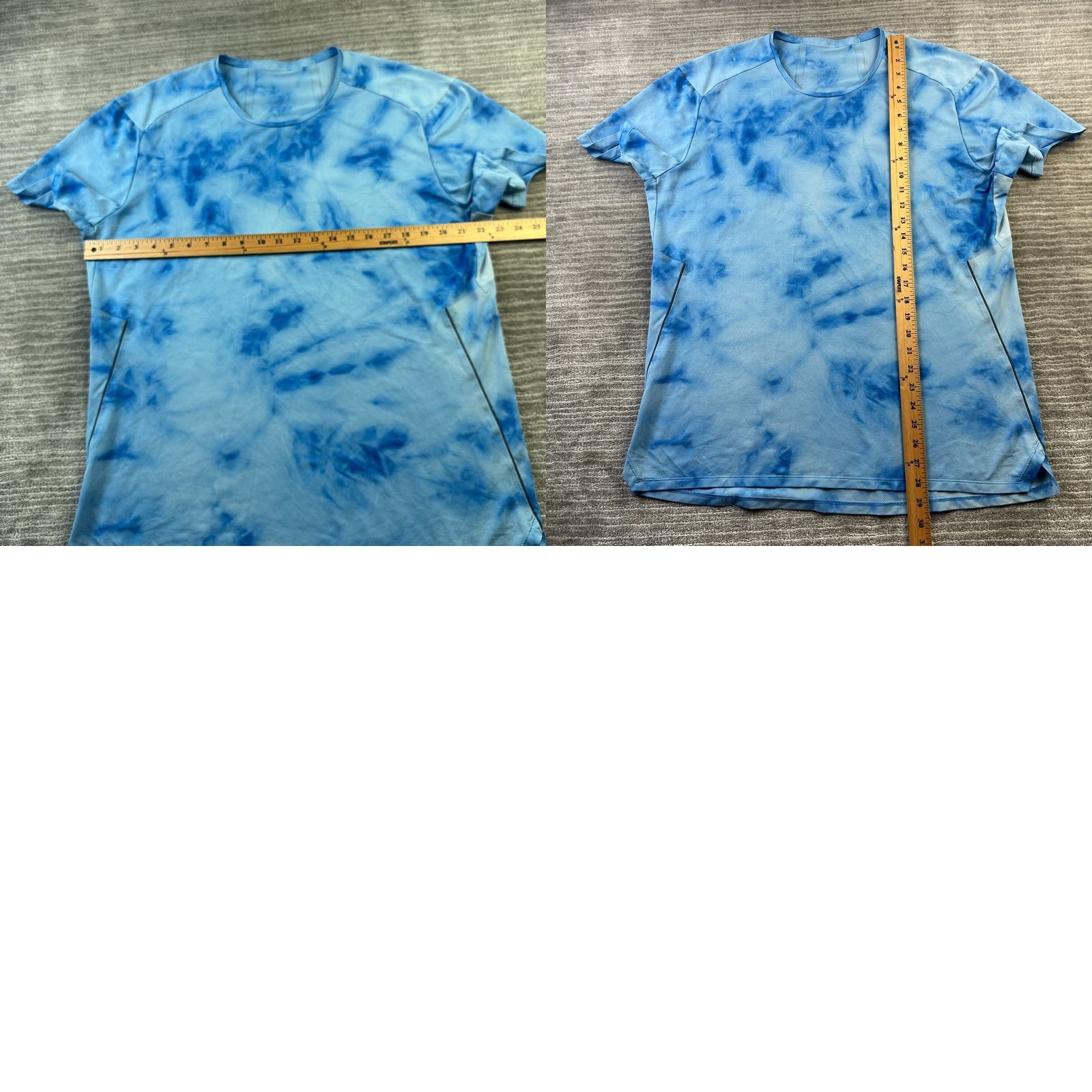 Lululemon Lululemon Shirt XL Blue Reflective Lightweight Short Sleeve Crew Neck Running Fast Free Shirt Mens Basic Activewear Size US XL / EU 56 / 4 - 8 Thumbnail