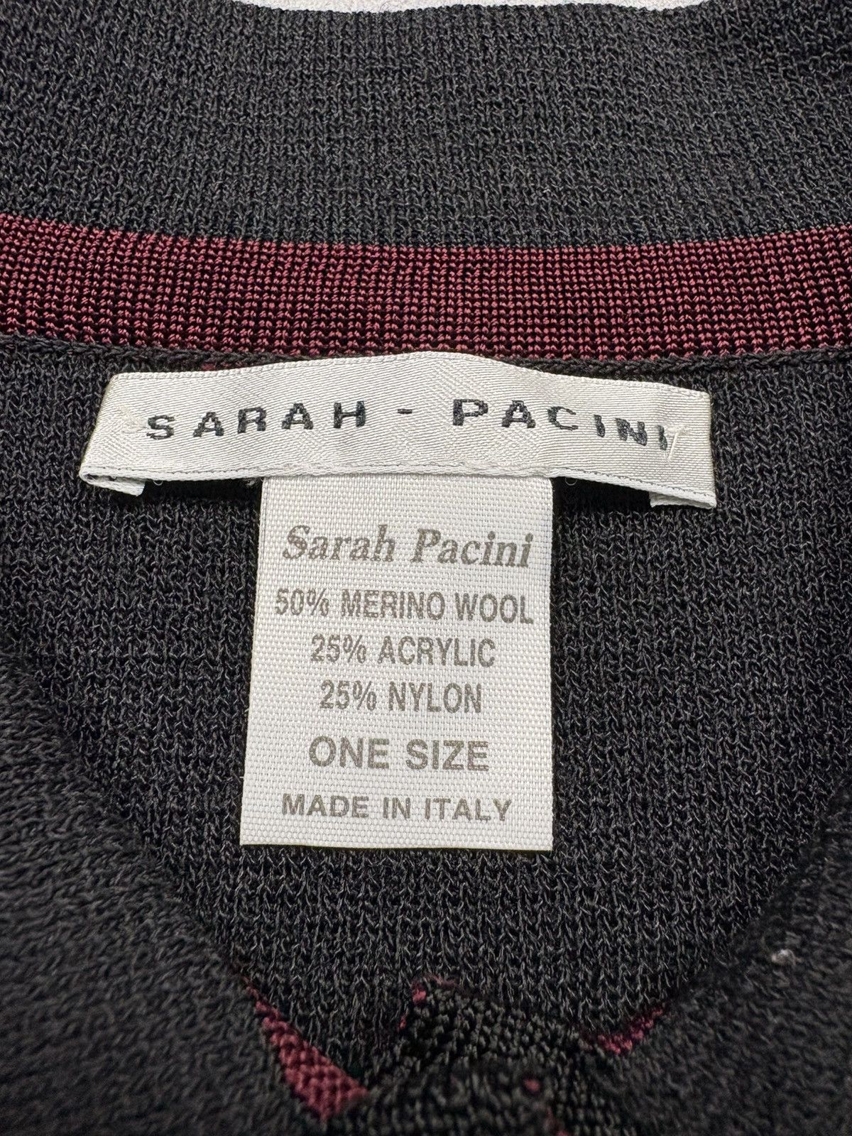 Sarah Pacini Vintage Sarah Pacini Wool Knit Sleeveless Avant Garde Vest Size ONE SIZE - 6 Thumbnail