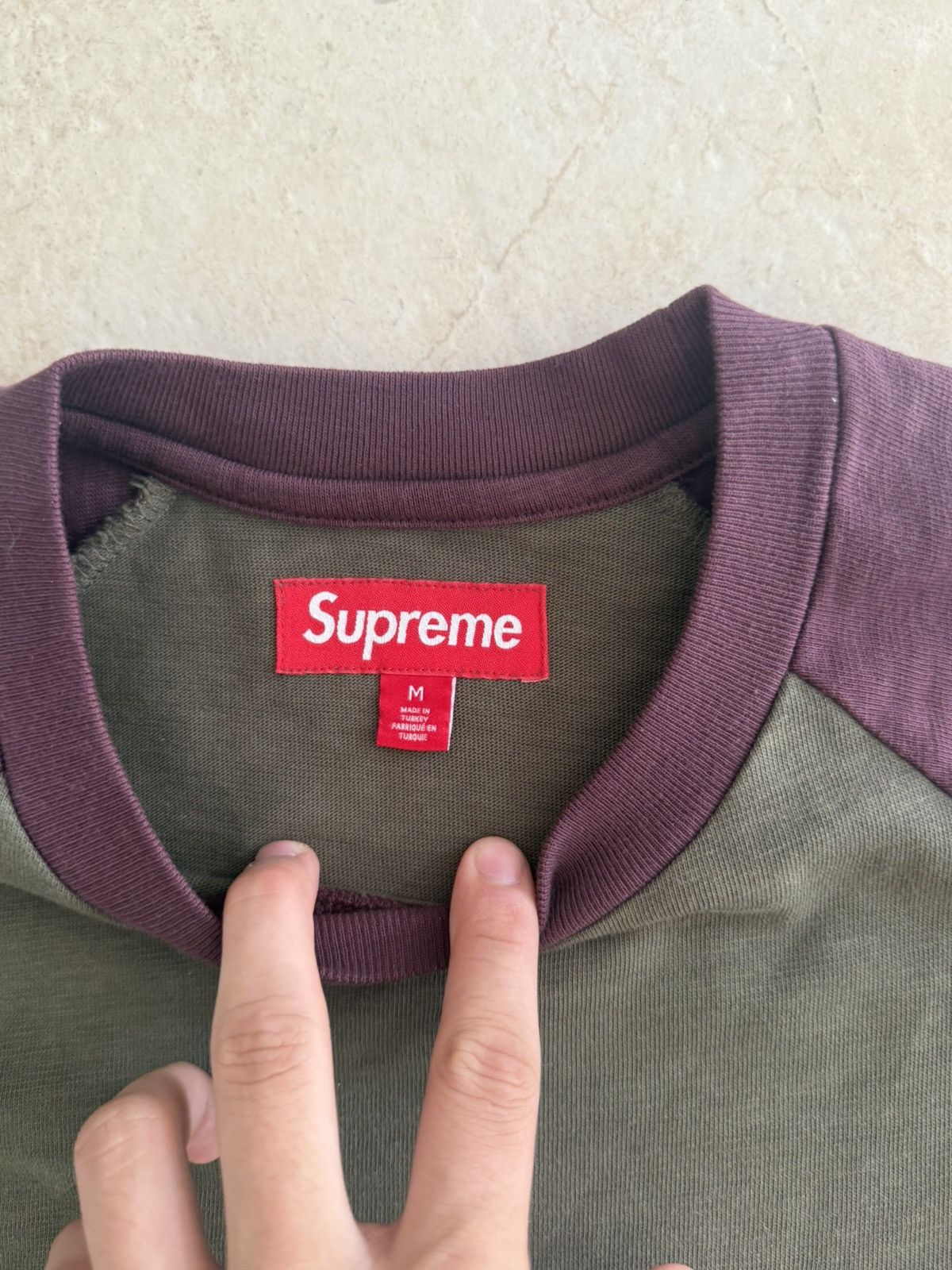 Supreme Beautiful supreme short sleeve burgandy and olive Size US M / EU 48-50 / 2 - 6 Thumbnail