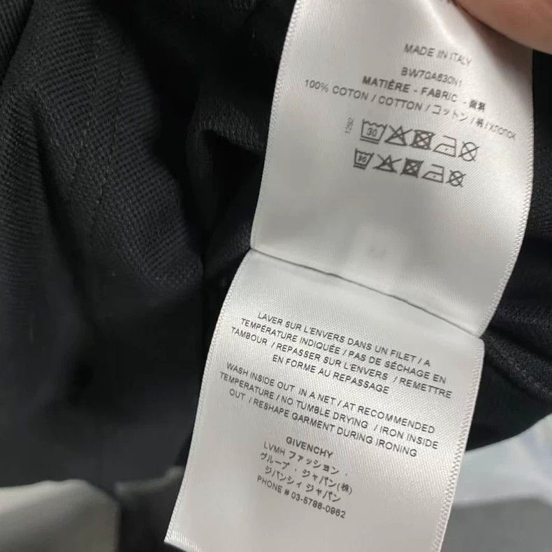 Givenchy Givenchy Black Half Zip Long Sleeve Polo - Size M Size US M / EU 48-50 / 2 - 4 Thumbnail