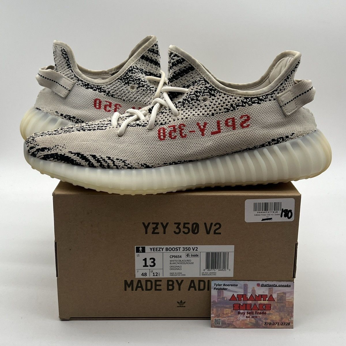 Adidas Yeezy boost 350 zebra Size US 13 / EU 46 - 1 Thumbnail