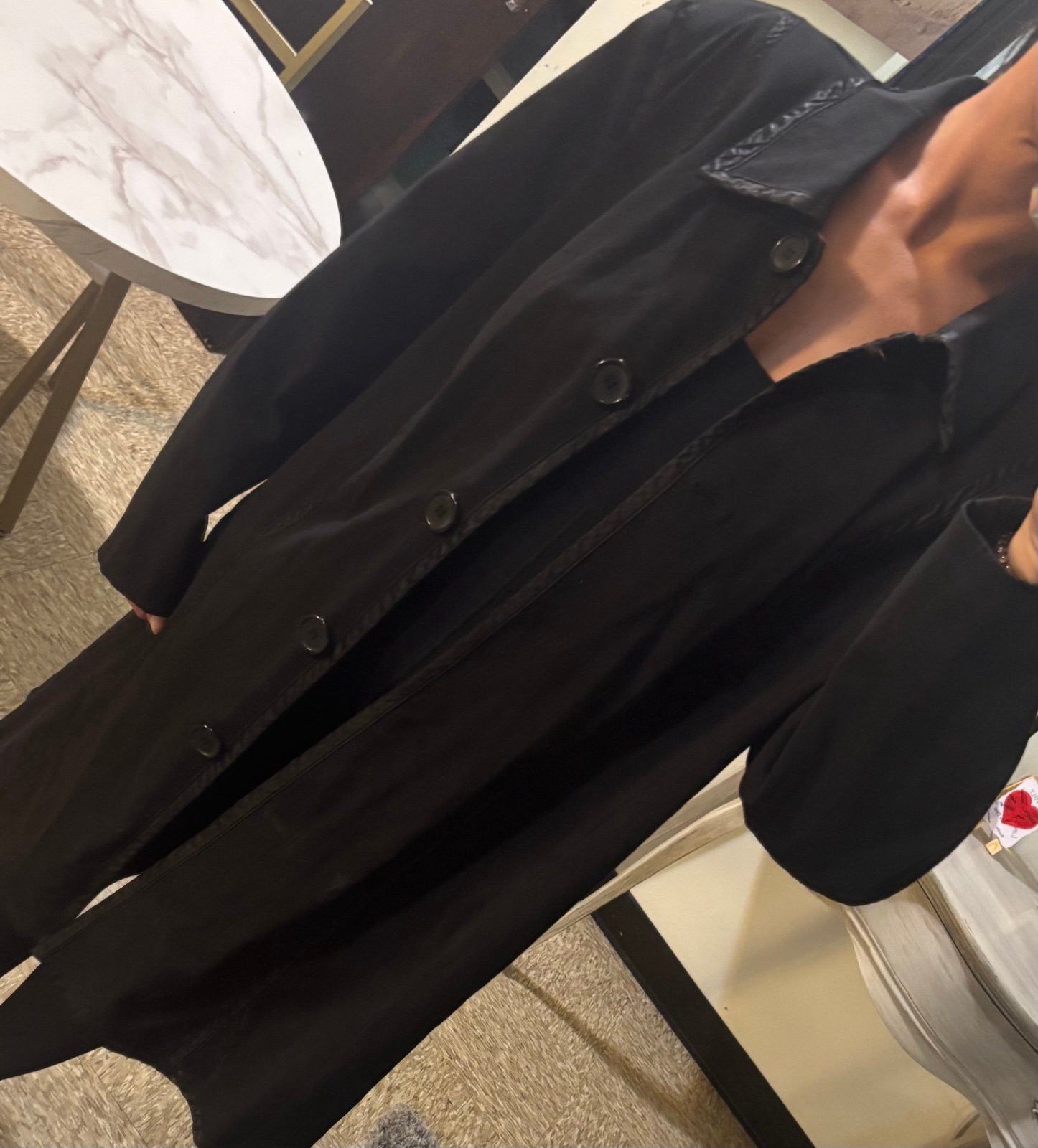 Other LONG TRENCH COAT - NUAGE - Black Size 3XL / US 20-22 - 3 Thumbnail