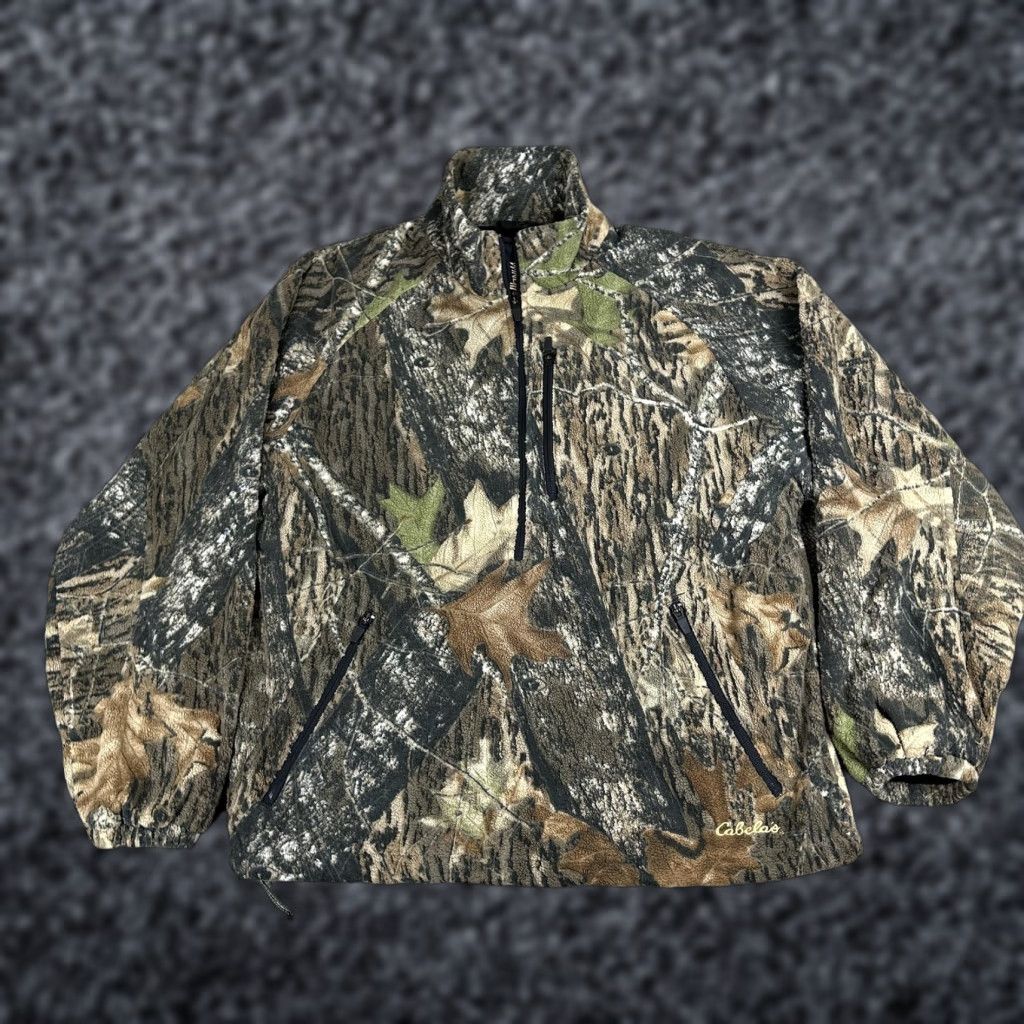 Vintage Cabela's Jacket Mens M Windshear Camouflage 1/4 Zip Lined Windproof Pullover Size US M / EU 48-50 / 2 - 1 Thumbnail