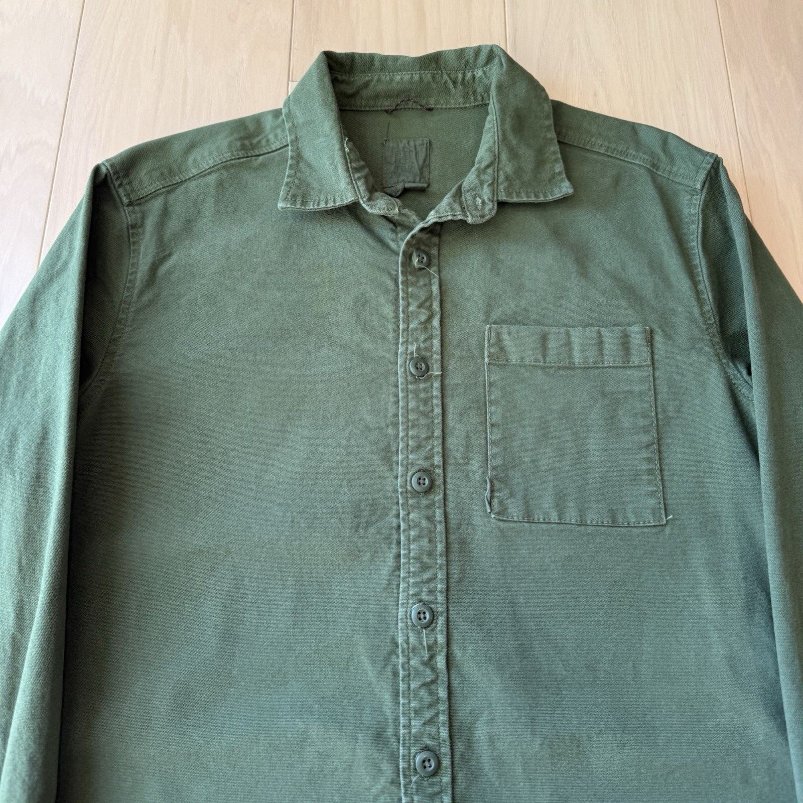 Topo Designs Topo Designs Shirt Medium Green Cotton Button Up Long Sleeve Size US M / EU 48-50 / 2 - 3 Thumbnail