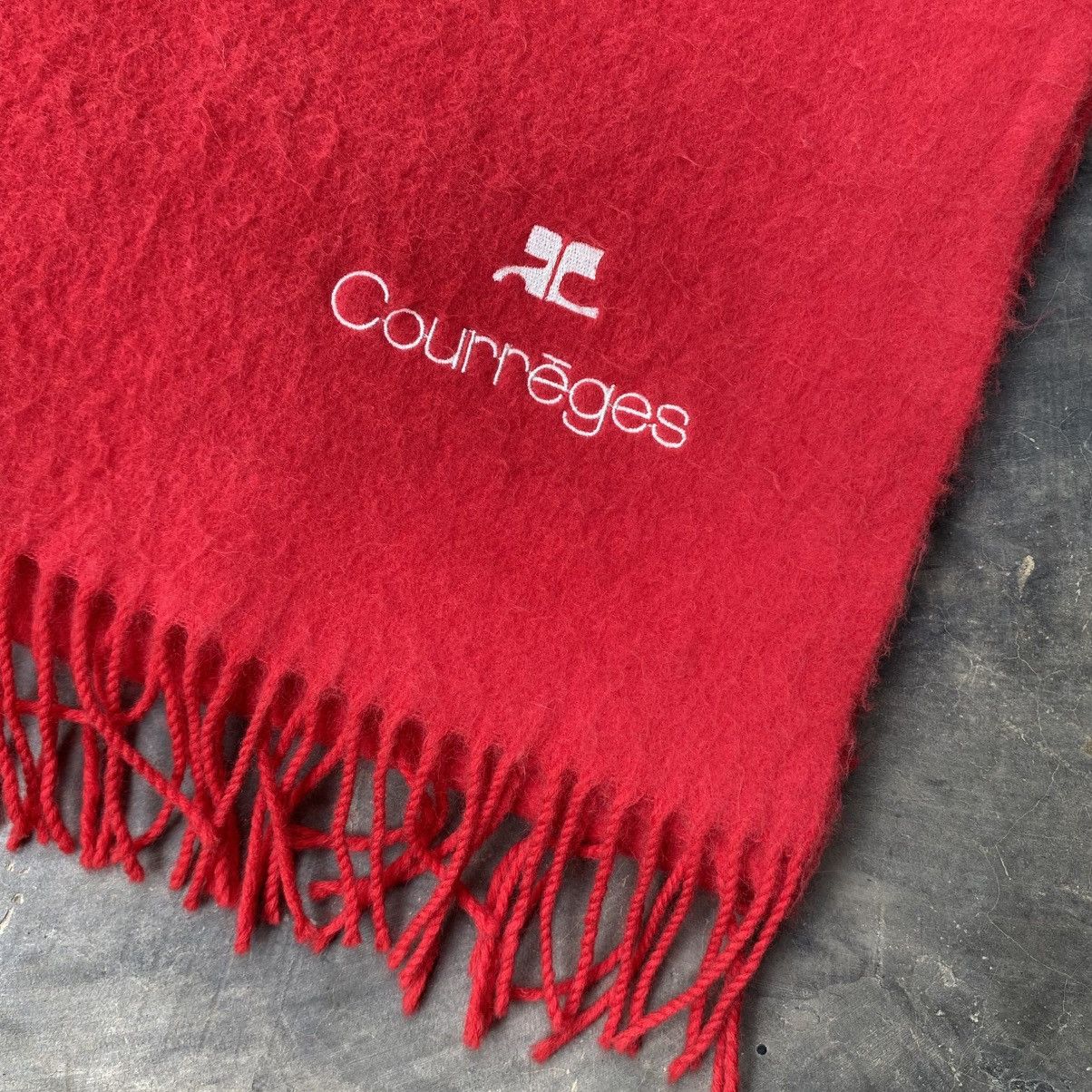 Courreges Courreges 100% Red Wool Scarf – Soft & Cozy Size ONE SIZE - 17 Thumbnail