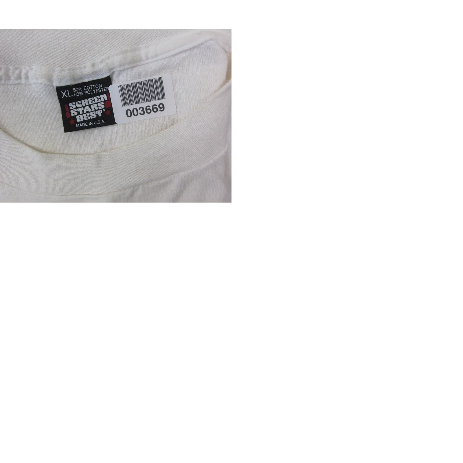 Vintage VINTAGE Screen Stars Shirt Mens XL White USA 90s Moonlight Chase Iowa Size US XL / EU 56 / 4 - 9 Thumbnail