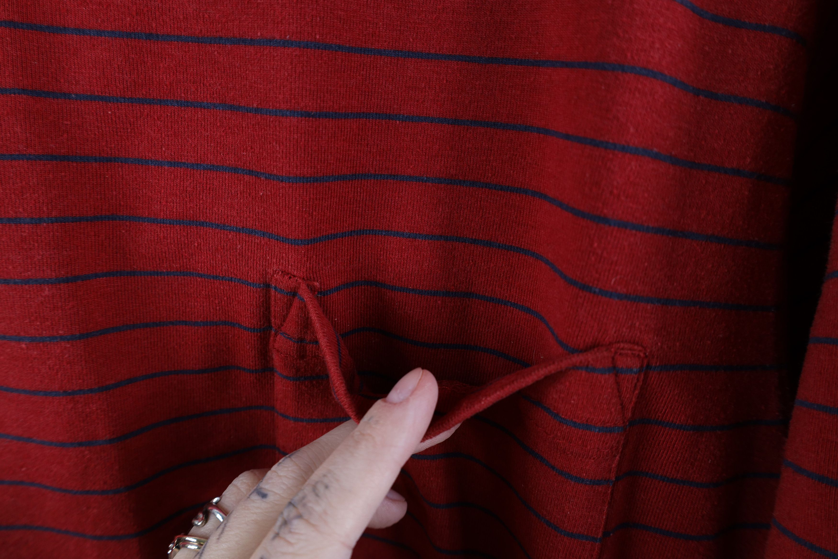 Vintage Vintage 90s Streetwear Striped Short Sleeve T-Shirt Red Size US M / EU 48-50 / 2 - 4 Thumbnail