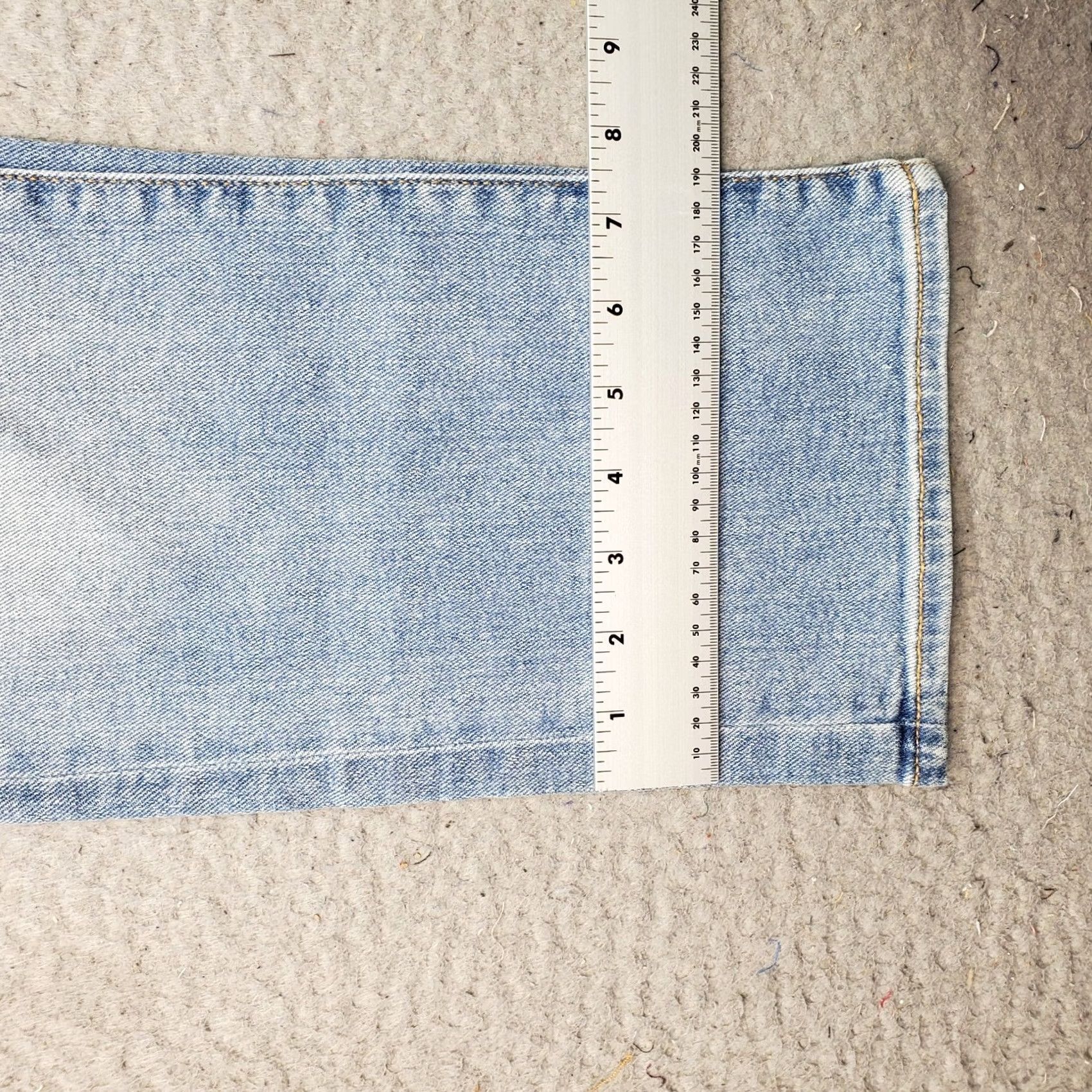Vintage Seven7 Womens Jeans 10 Blue Denim Straight High Rise Stretch 5-Pocket NWT Regular Fit Casual Denim Jeans Size 32" / US 10 / IT 46 - 5 Thumbnail