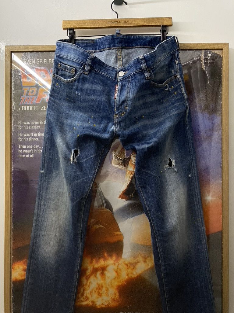 Dsquared2 SS15 Dsquared² Distressed Paint Splattered CG Denim Jeans Size US 32 / EU 48 - 7 Thumbnail