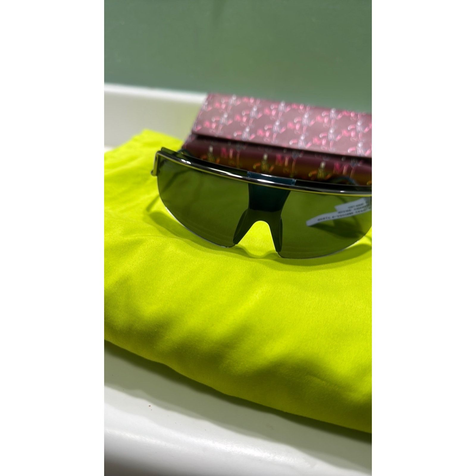 Maximum Henry Max Mara 71MM Shield Sunglasses Size ONE SIZE - 10 Thumbnail