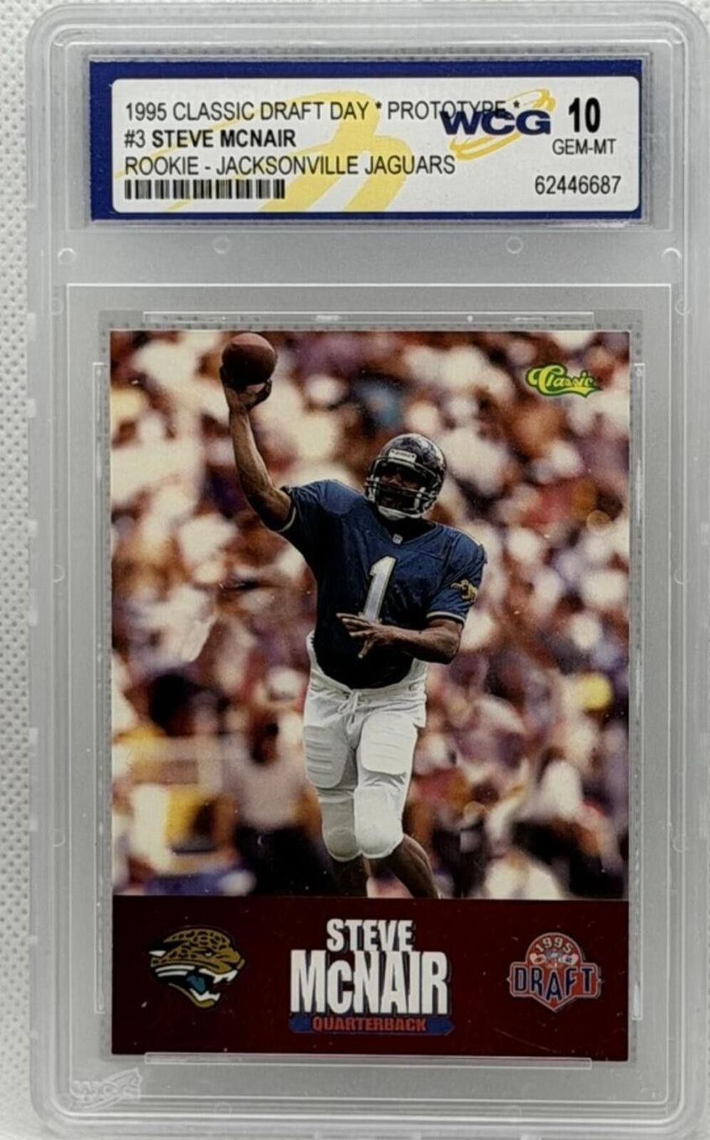 Marlboro Classics 1995 Classic Draft Day Prototype #3 Steve McNair Rookie Card Size ONE SIZE - 1 Thumbnail