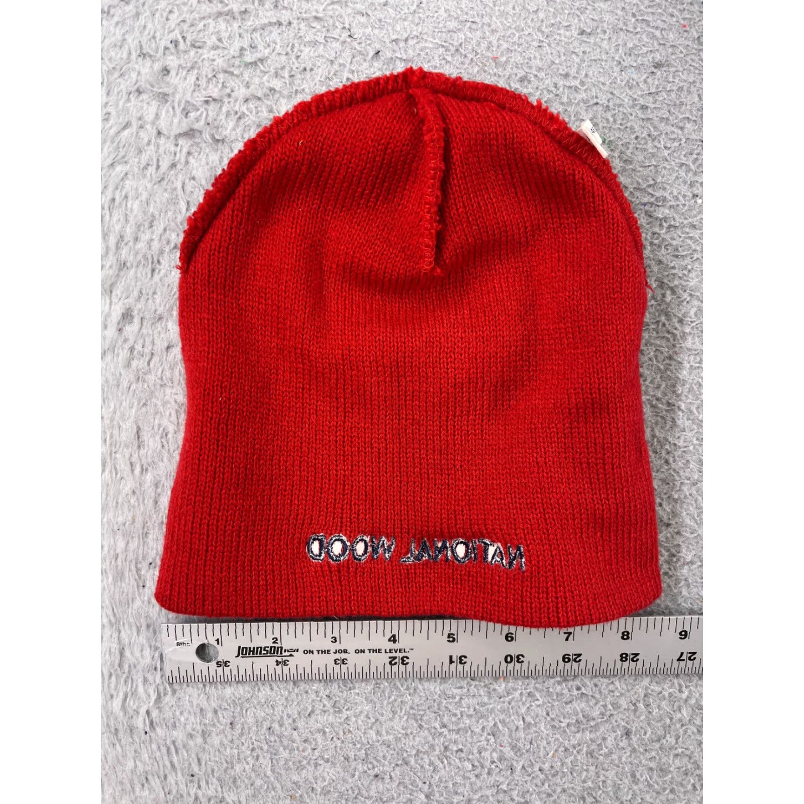 Port & Company Port & Company Beanie Adults One Size Red Knit Acrylic Hat/Cap - Logo Style, Adjustable, Casual Warm Knit Beanie, Men’s Size ONE SIZE - 4 Thumbnail