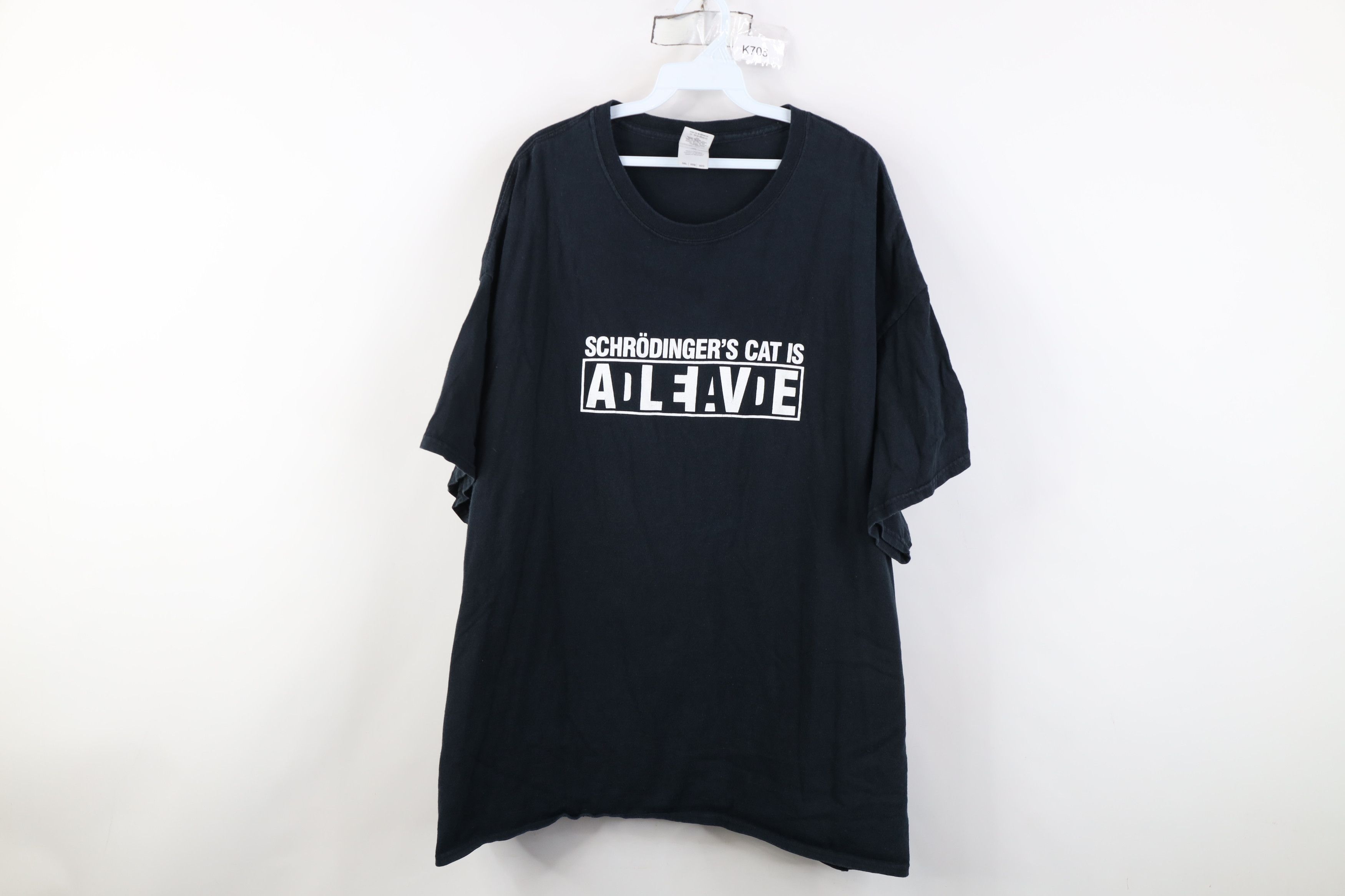 Vintage Vintage Schrodingers Cat Is Alive Dead Funny T-Shirt Cotton Size US XXL / EU 58 / 5 - 1 Thumbnail