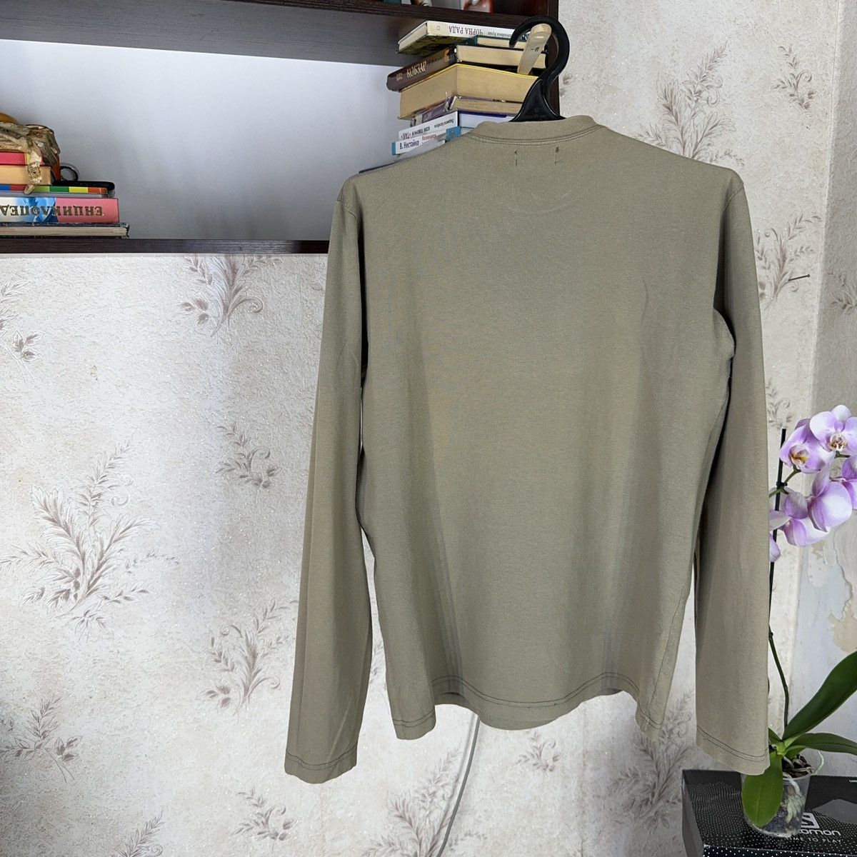 Diesel Vintage Diesel Longsleeve Archive Centre Khaki Avant Garde Size US L / EU 52-54 / 3 - 17 Thumbnail