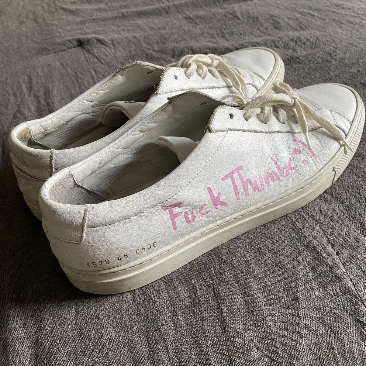 Asspizza × Warren Lotas AssPizza X Warren Lotas 1/1 Hand Drawn Sneakers Size US 12 / EU 45 - 2 Thumbnail