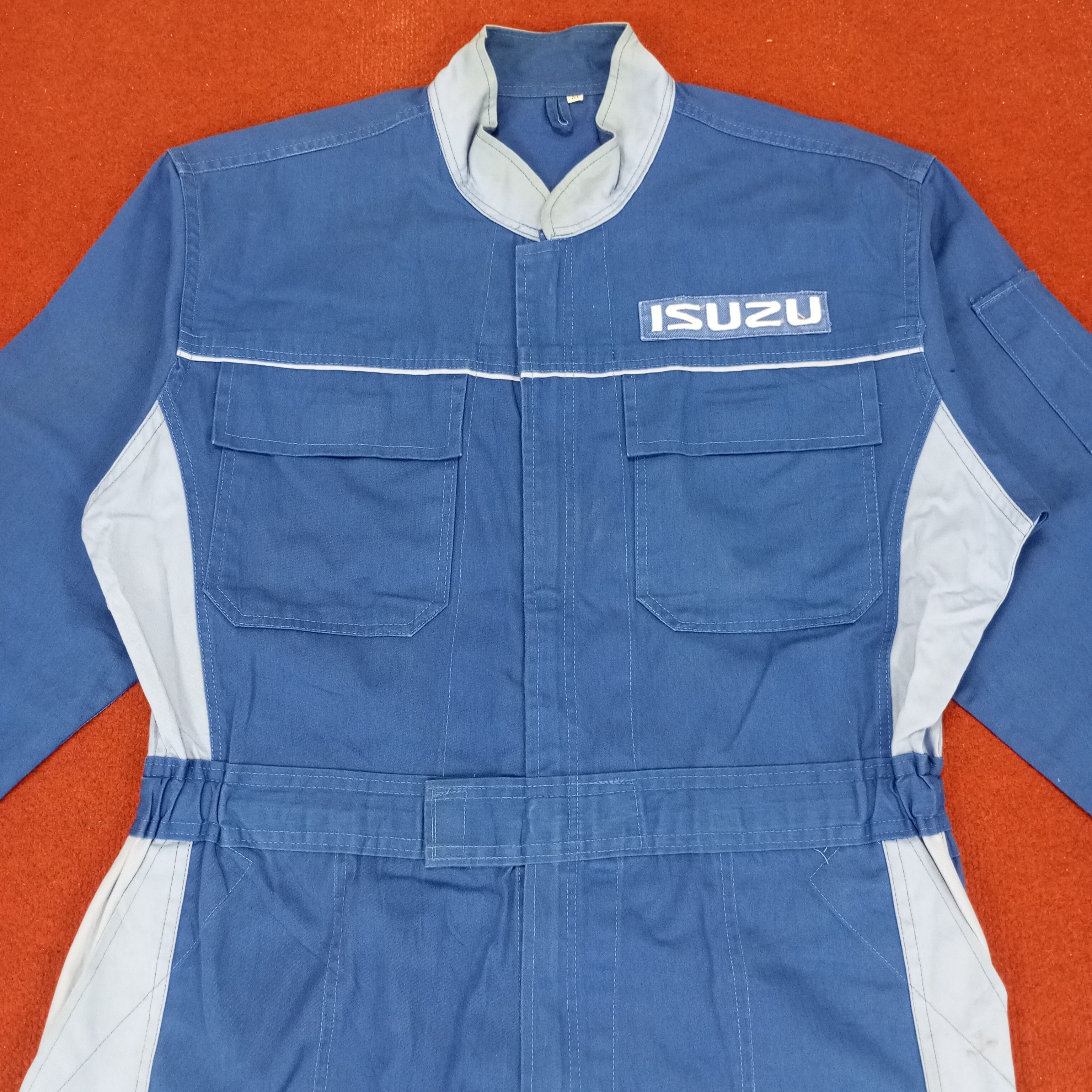 Japanese Brand × Vintage Isuzu Japanese Workwear Workers Style Coverall Jacket Size US L / EU 52-54 / 3 - 4 Thumbnail