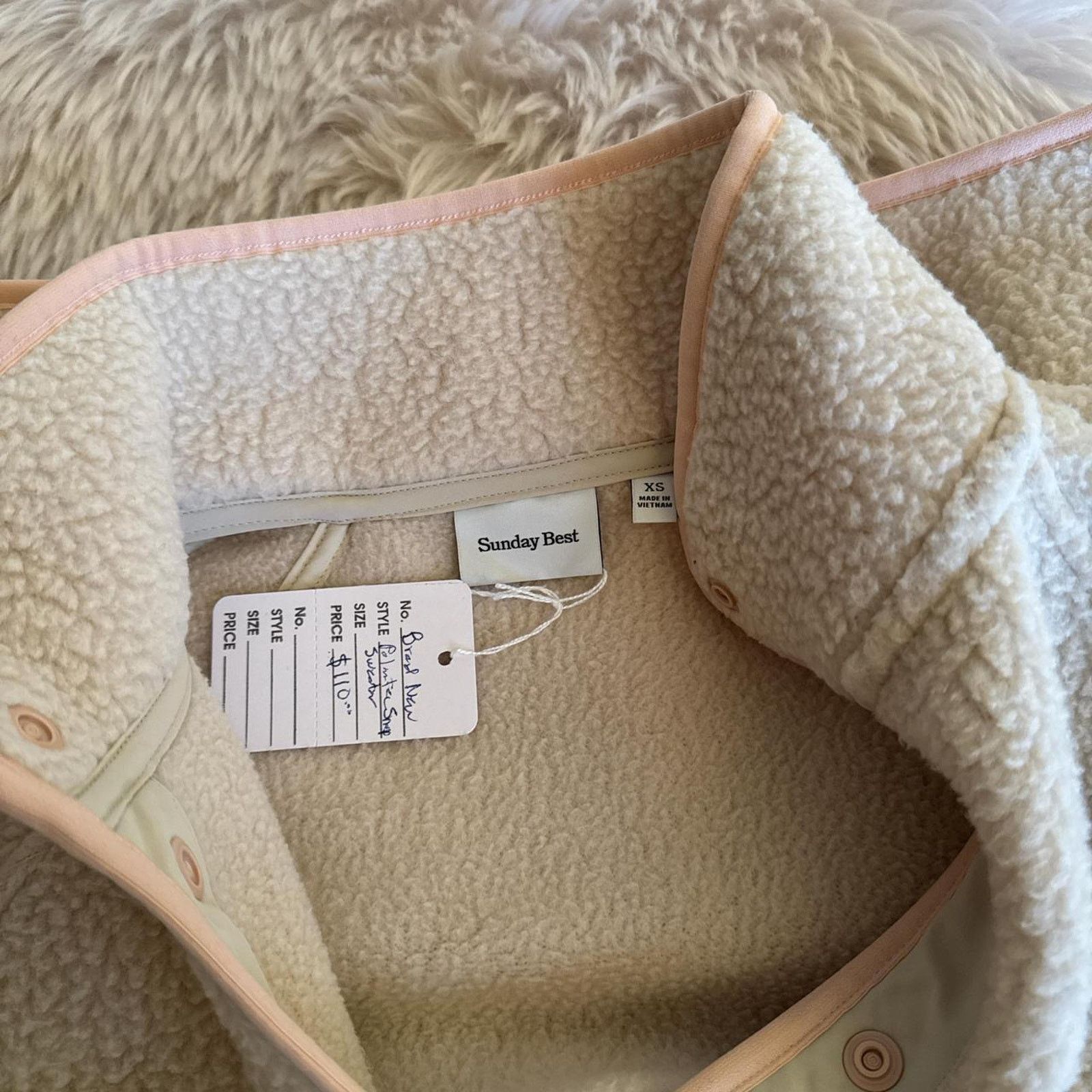 Aritzia NWT ARITZIA Sunday Best Freddie Pullover - Light Birch Multi Size XS / US 0-2 / IT 36-38 - 3 Thumbnail