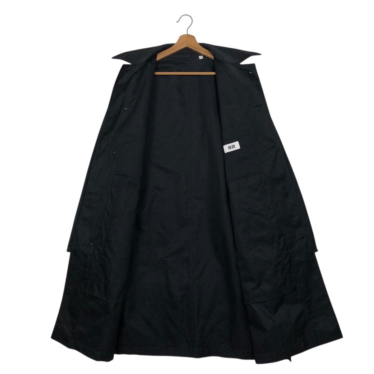 Undercover × Uniqlo 📌Rich Black Vtg Long Jacket Duck Canvas Uniqlo Undercover Size US L / EU 52-54 / 3 - 13 Thumbnail