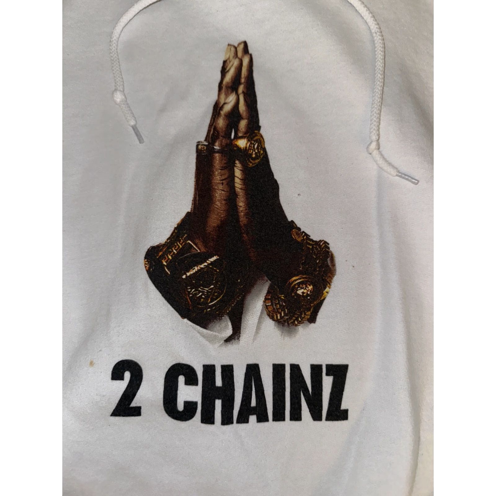 Gildan 2 Chainz Hoodie Sweatshirt XL White Men Pullover Gildan Size US XL / EU 56 / 4 - 2 Thumbnail