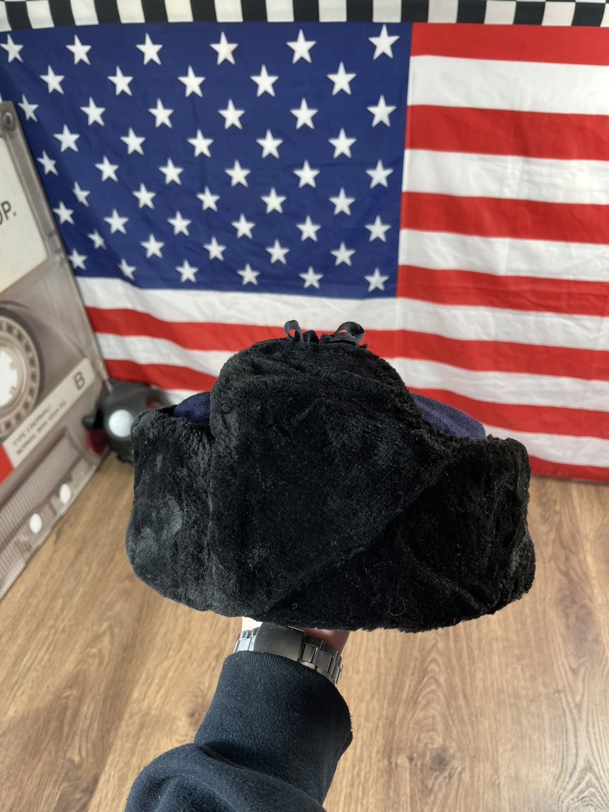 Vintage Vintage Ushanka Hat Y2K Size ONE SIZE - 10 Thumbnail