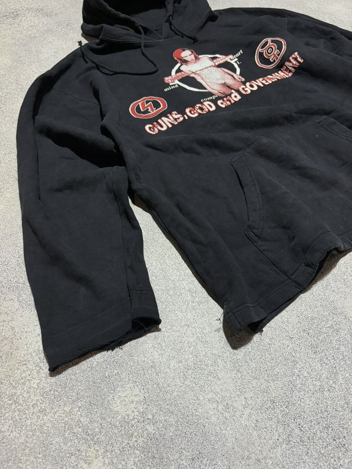 Band Tees × Marilyn Manson × Vintage Marilyn Manson Vintage 90s Band Hoodie Sweatshirt Rare Retro Size US XL / EU 56 / 4 - 3 Thumbnail