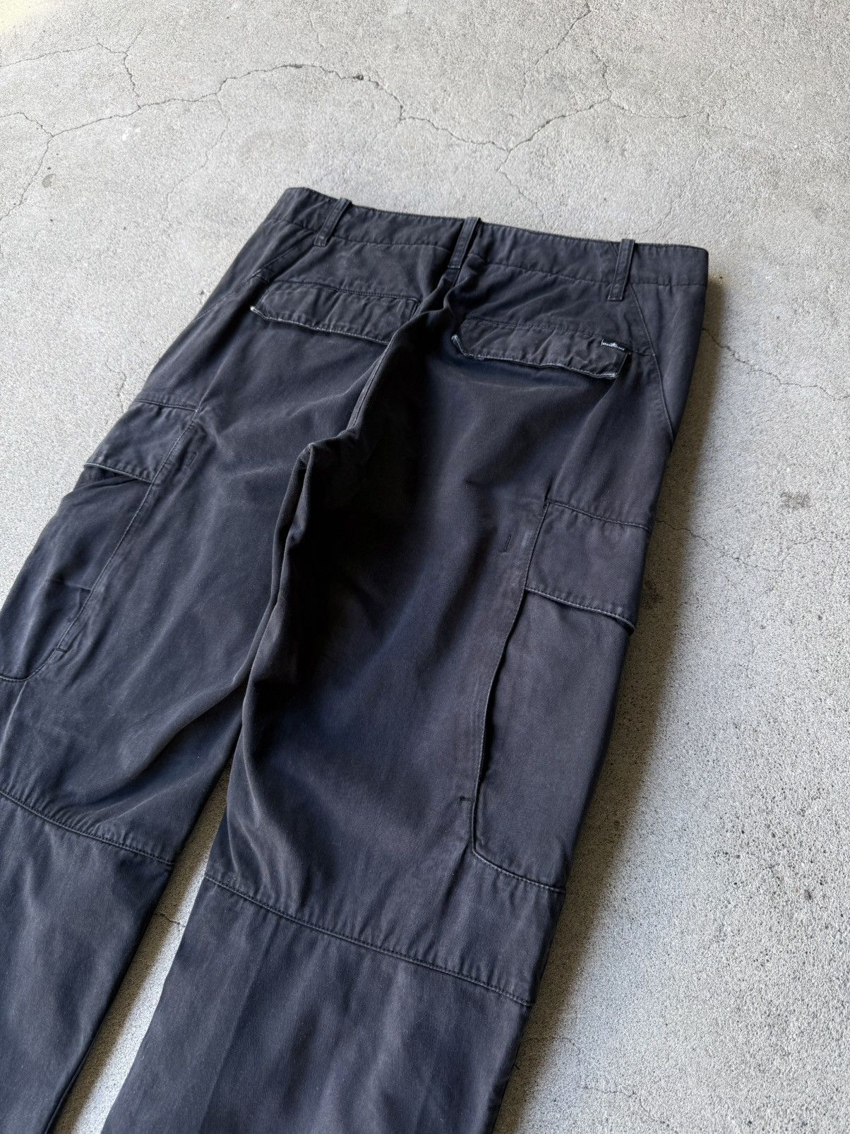 Stone Island 2000s STONE ISLAND Black Oversized Multi Pocket Cargo Pants Size US 30 / EU 46 - 5 Thumbnail