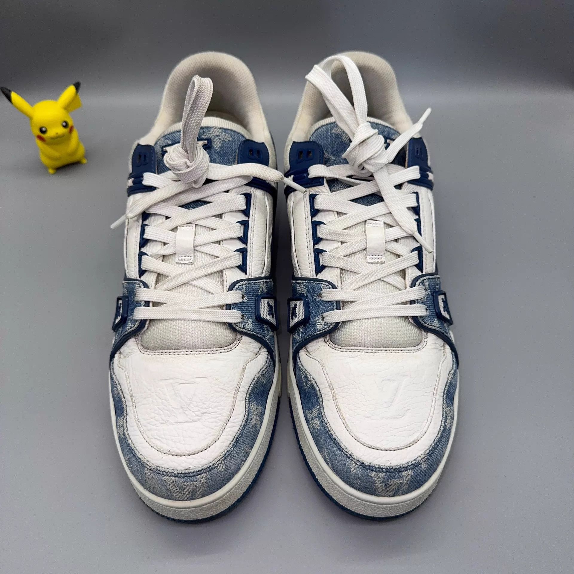 Louis Vuitton LOUIS VUITTON Trainer Blue & White 42.5 Size US 9.5 / EU 42-43 - 2 Thumbnail