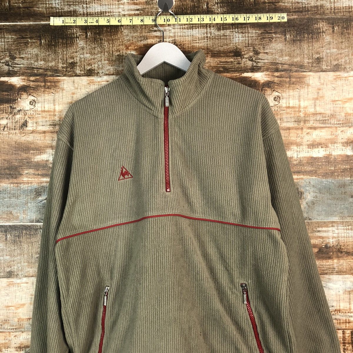 Le Coq Sportif × Vintage Le Coq Sportif vintage Green Sweatshirt #A2363 Size US L / EU 52-54 / 3 - 2 Thumbnail