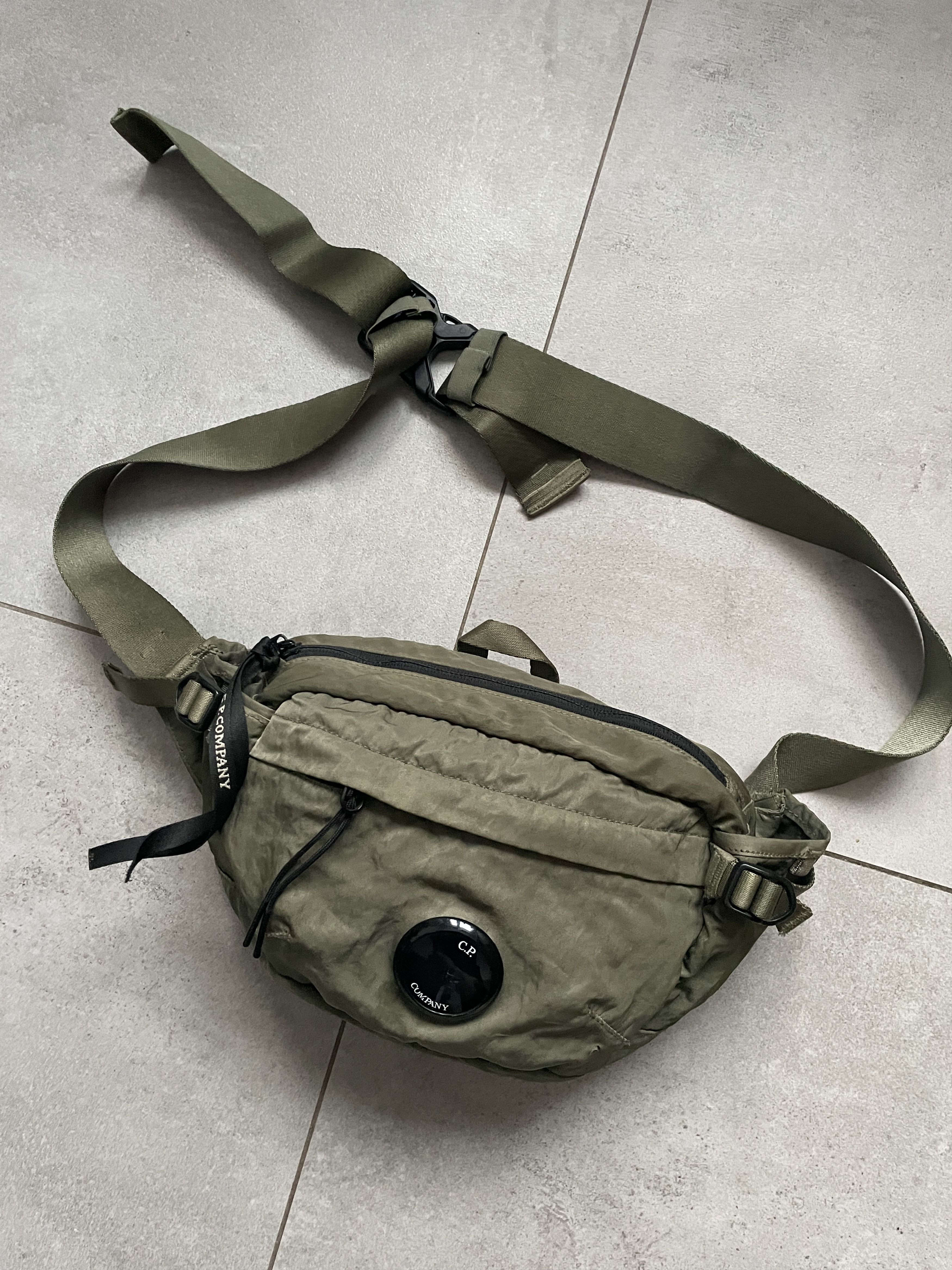 C.P. Company STONE ISLAND CP COMPANY OLIVE NYLON CROSSBODY SHOULDER BAG Size ONE SIZE - 5 Thumbnail