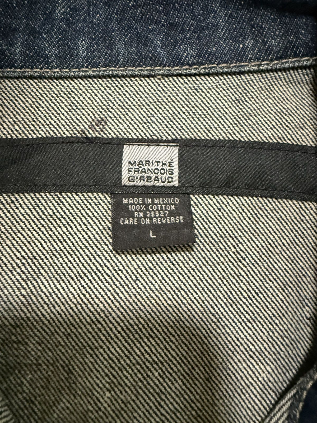 Marithe + Francois Girbaud Marithe Francois Girbaud Denim Jacket Size US L / EU 52-54 / 3 - 3 Thumbnail