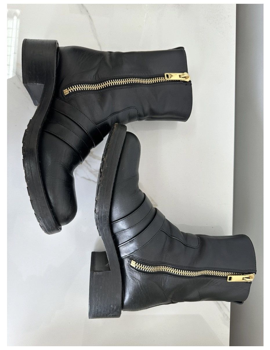 Dior Authenticated ✅ Dior Black Leather Boots 🖤 Made in Italy Size US 7 / IT 37 - 7 Thumbnail
