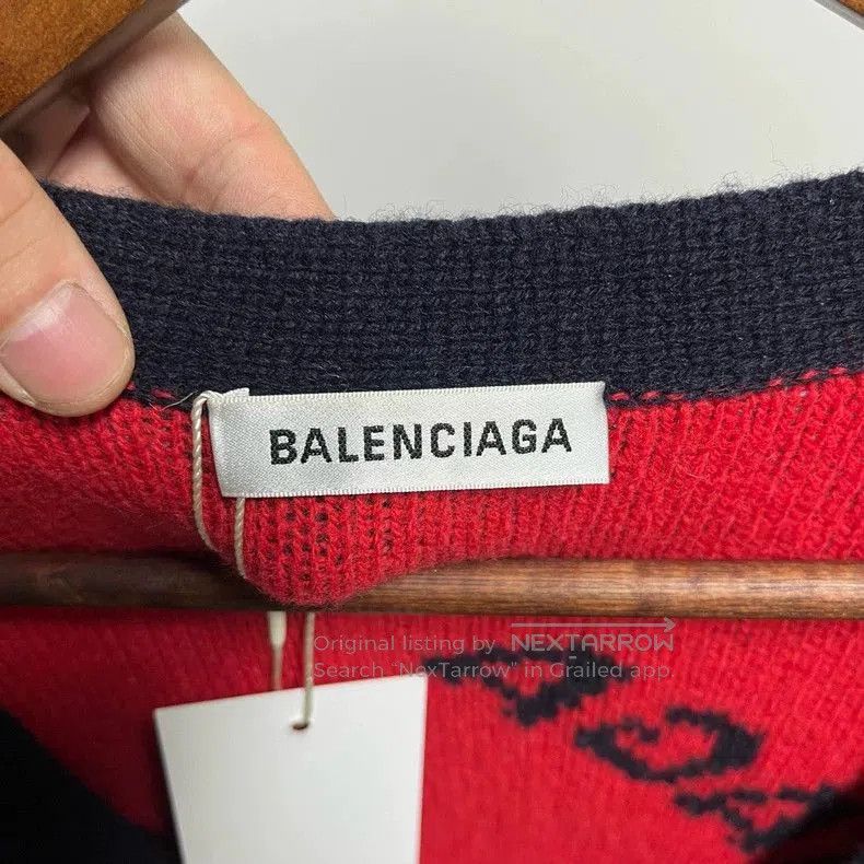 Balenciaga Balenciaga Logo Print Cardigan M1714. Size US S / EU 44-46 / 1 - 3 Thumbnail