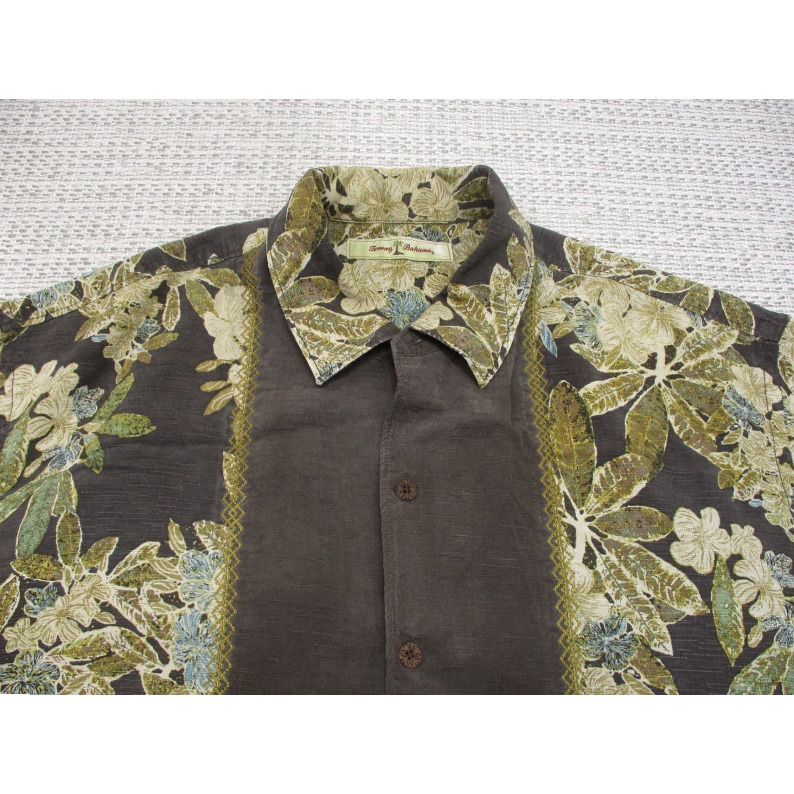 Tommy Bahama VINTAGE? No — Tommy Bahama Mens Hawaiian Shirt XL Short Sleeve Floral Button Up Silk Shirt Men Beach California 90s Retro Designer Nautical USA Size US XL / EU 56 / 4 - 4 Thumbnail
