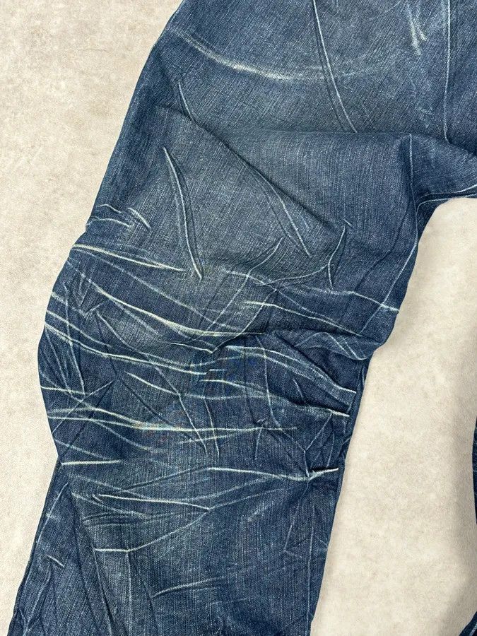 Marithe + Francois Girbaud 2000s Marithé + François Girbaud Blue Denim Cargo Jeans Size US 32 / EU 48 - 9 Thumbnail