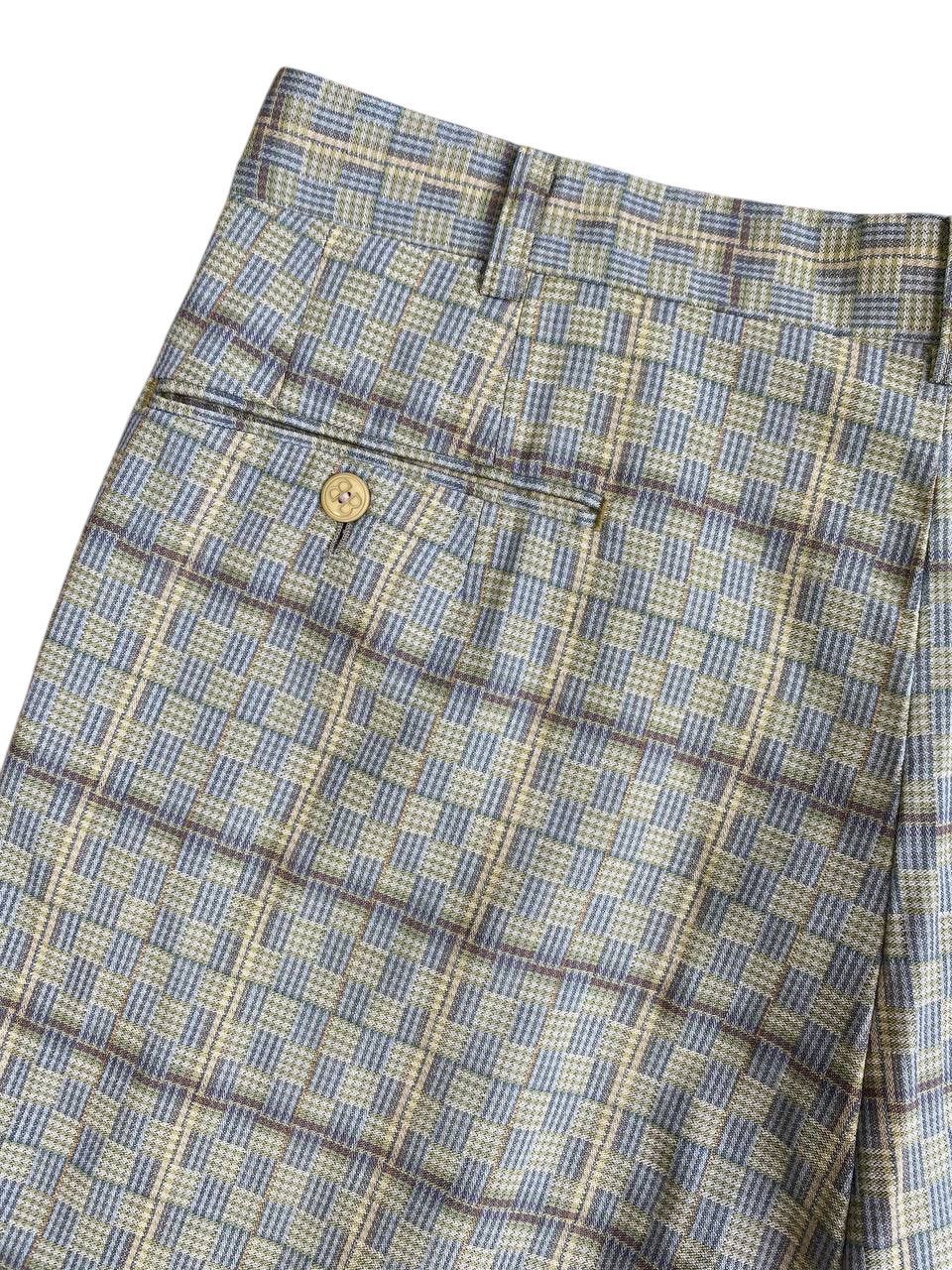 Balenciaga 2000's Balenciaga Sports Tartan Baggy Slacks Size US 34 / EU 50 - 8 Thumbnail