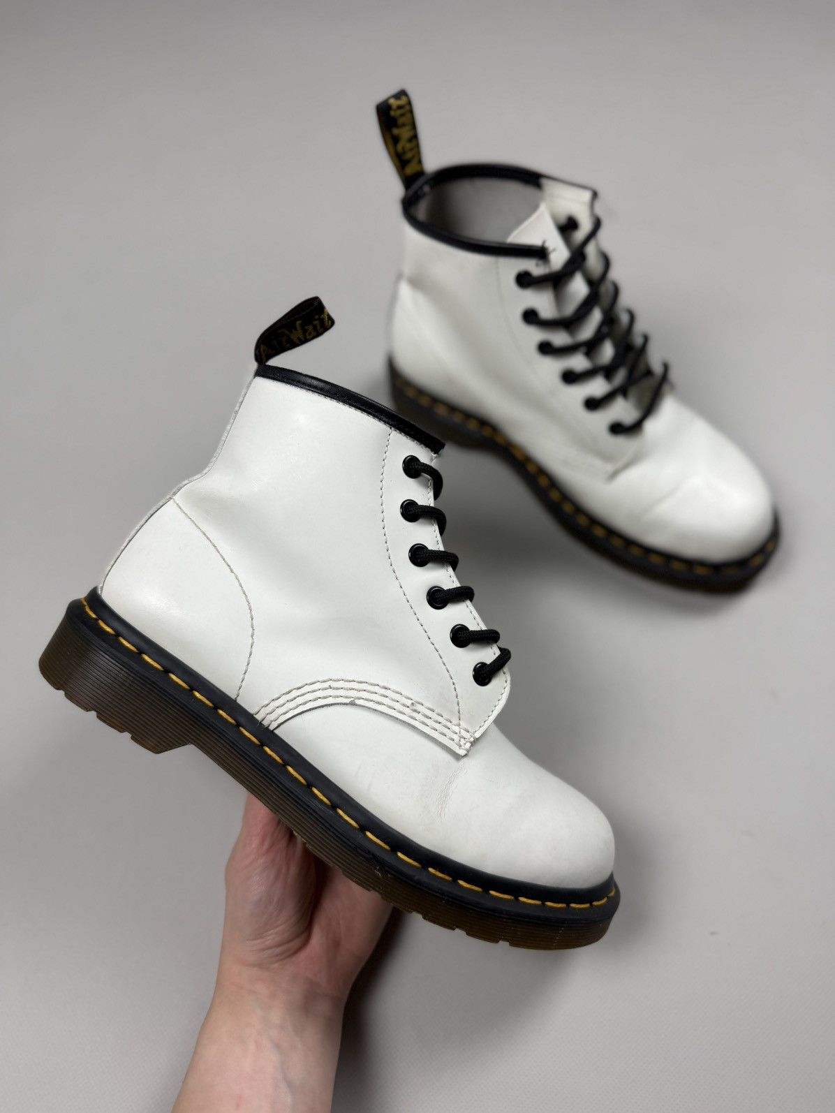 Dr. Martens Dr. Martens Doc’s Ladies Leather Lace Up Combat Boots Shoes Size US 7 / IT 37 - 6 Thumbnail