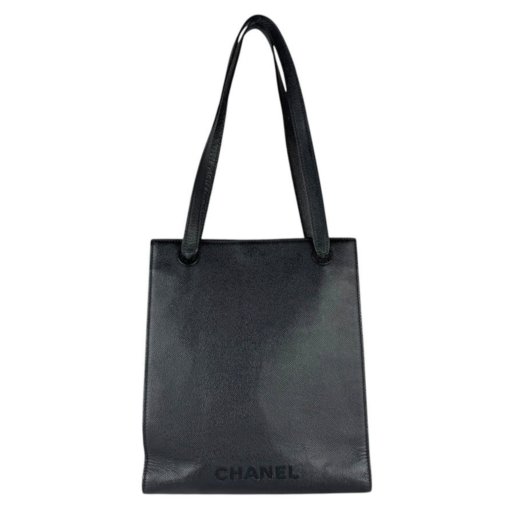 Chanel Chanel Shoulder Bag Leather Black Women's Free Shipping z9052 Size ONE SIZE - 1 Thumbnail