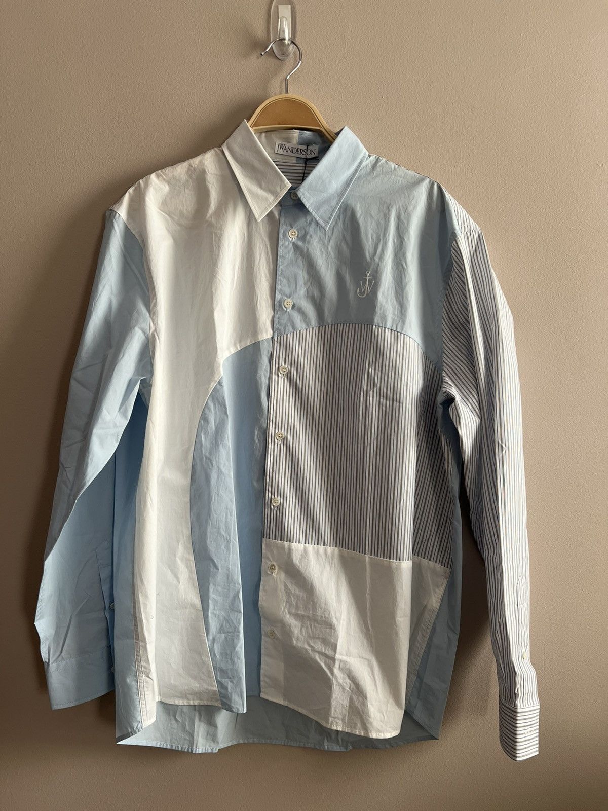 JW Anderson Curved Patchwork Classic Fit Shirt