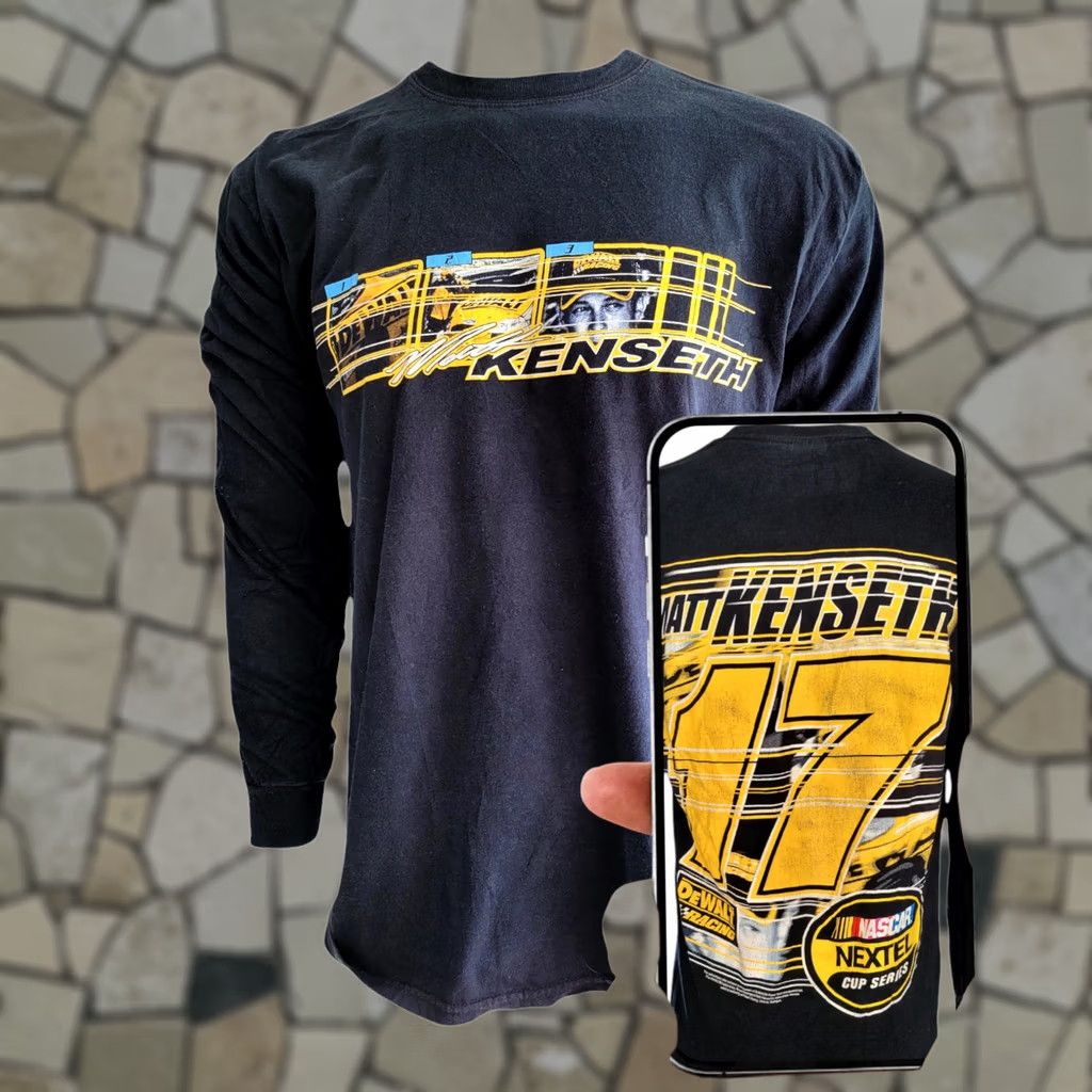 Gildan Matt Kenseth #17 NASCAR Long-Sleeve T-Shirt Gildan Large Black Racing Graphic Tee Size US L / EU 52-54 / 3 - 1 Thumbnail