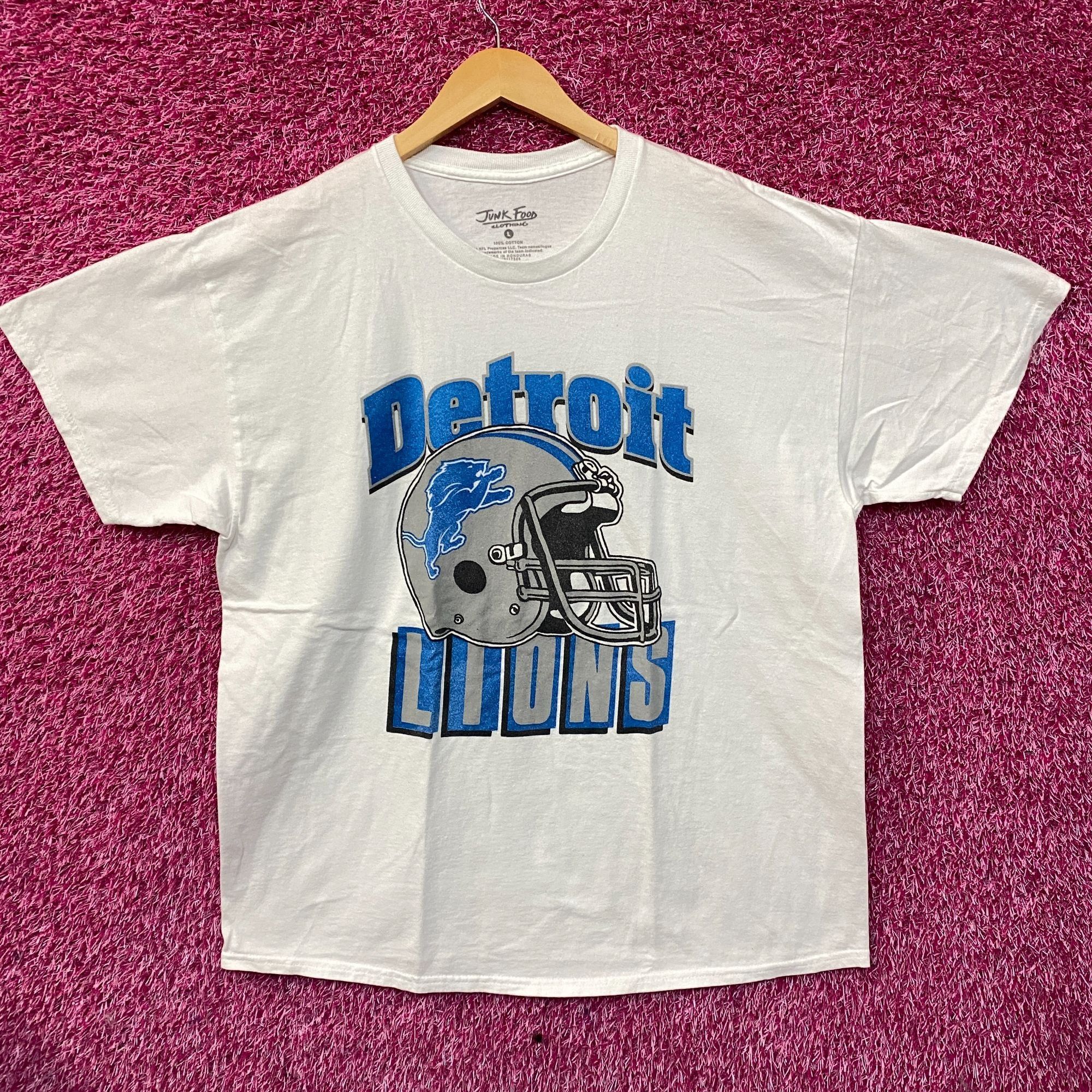 Junk Food Junk Food Clothing NFL Detroit Lions Throwback Helmet Logo T Size US L / EU 52-54 / 3 - 1 Thumbnail