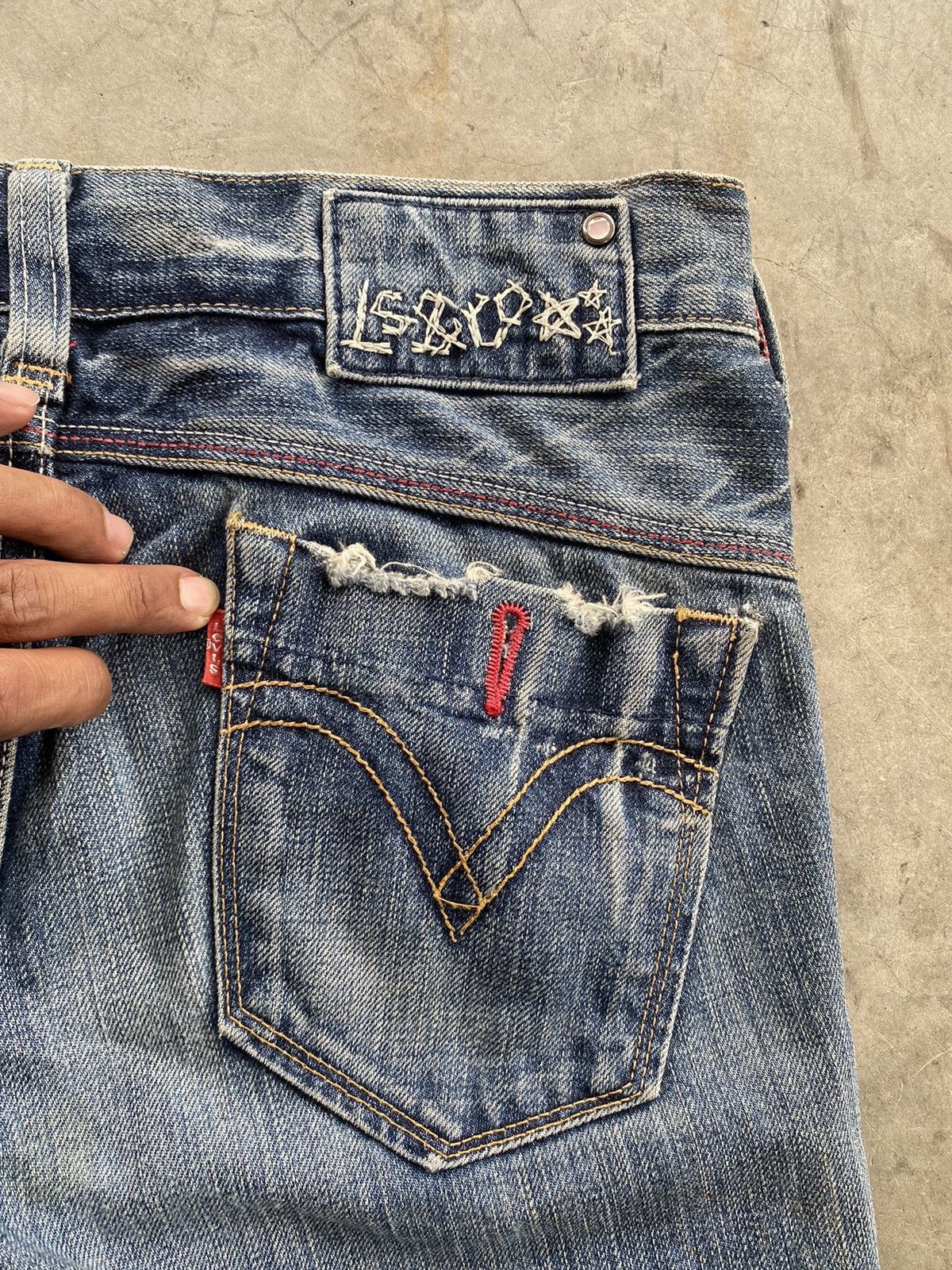 Levi's Flare Jeans Baggy Vintage Levi's Low Rise Bootcut Size 29" - 3 Thumbnail