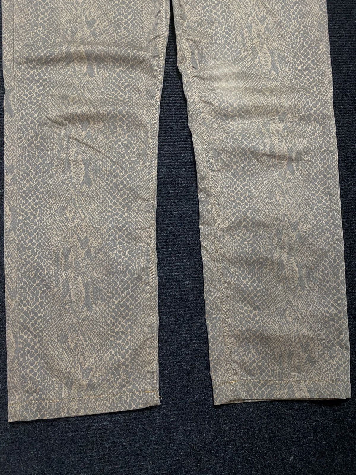Japanese Brand Atelier GARDEUR Snake Skin Printed regular fit Size US 31 - 6 Thumbnail