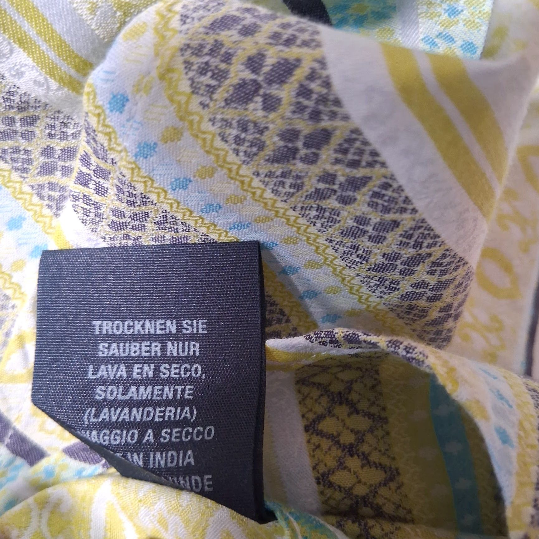 Robert Graham Robert Graham Shirt Men 3XL Blue Floral Long Sleeve Button Up Flip Cuff Silk Trim Collared Spread Pattern: Striped - Big & Tall Mens Apparel Size US XXL / EU 58 / 5 - 7 Thumbnail