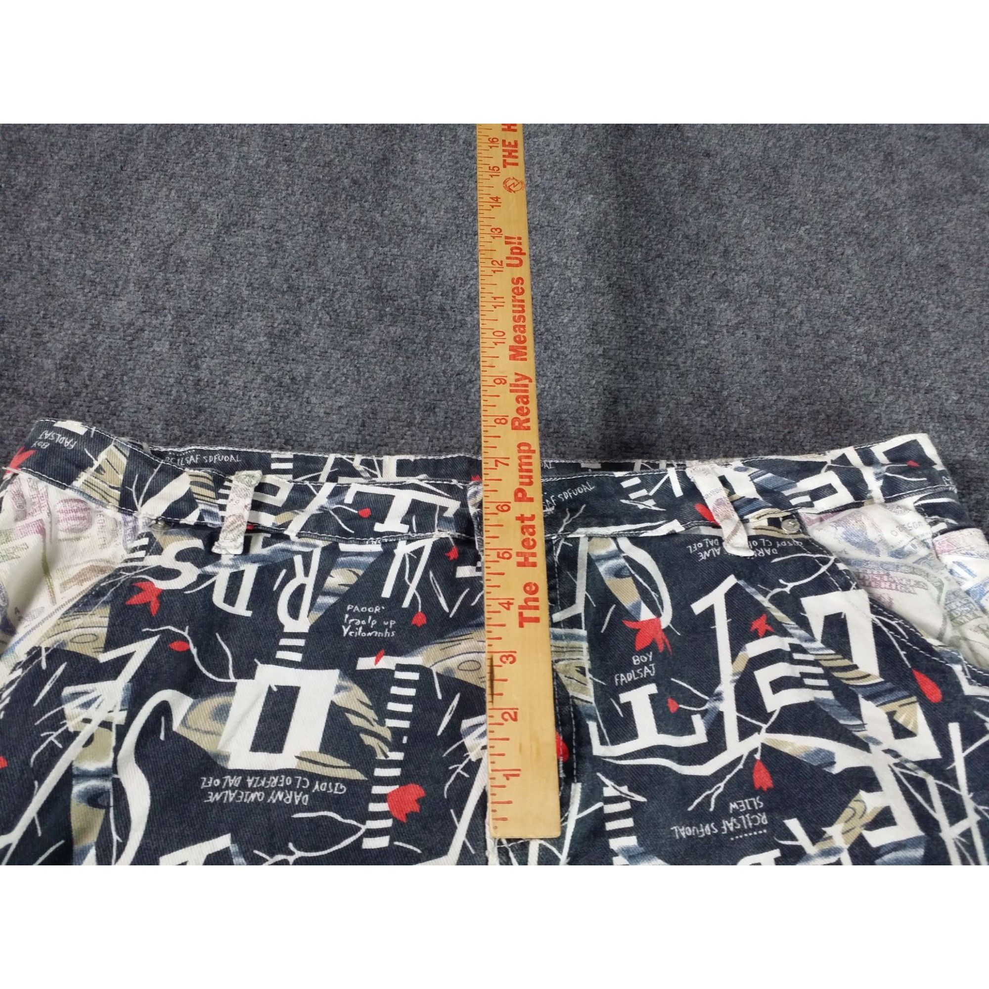 Other Hip Hop Slim Fit Jeans Men Sz 40 Multicolor Graffiti Art Pri Size US 40 / EU 56 - 3 Thumbnail